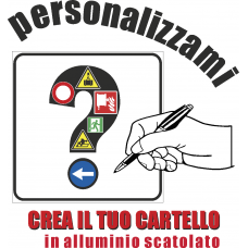 personalizza segnale stradale quadrato 